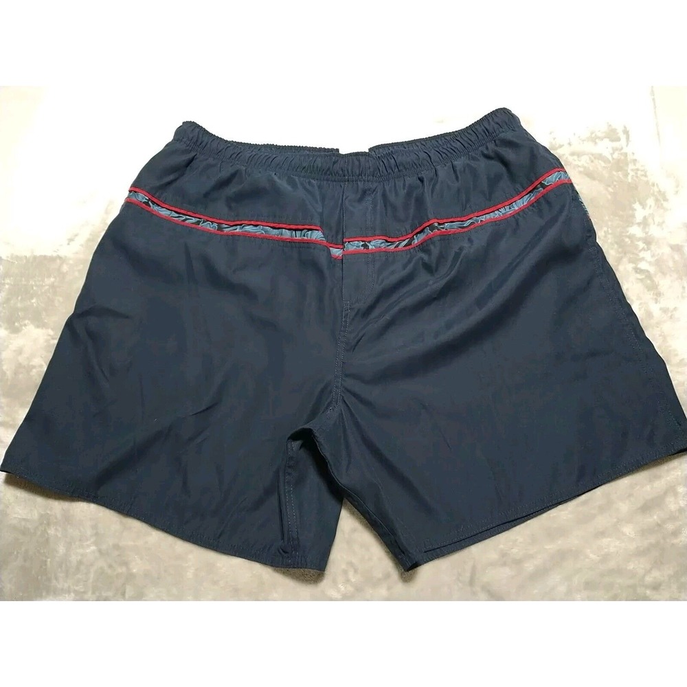 Islander Swim Trunks Men XL Navy‎ Mesh Lined Beach Swim Active Surf Tropical